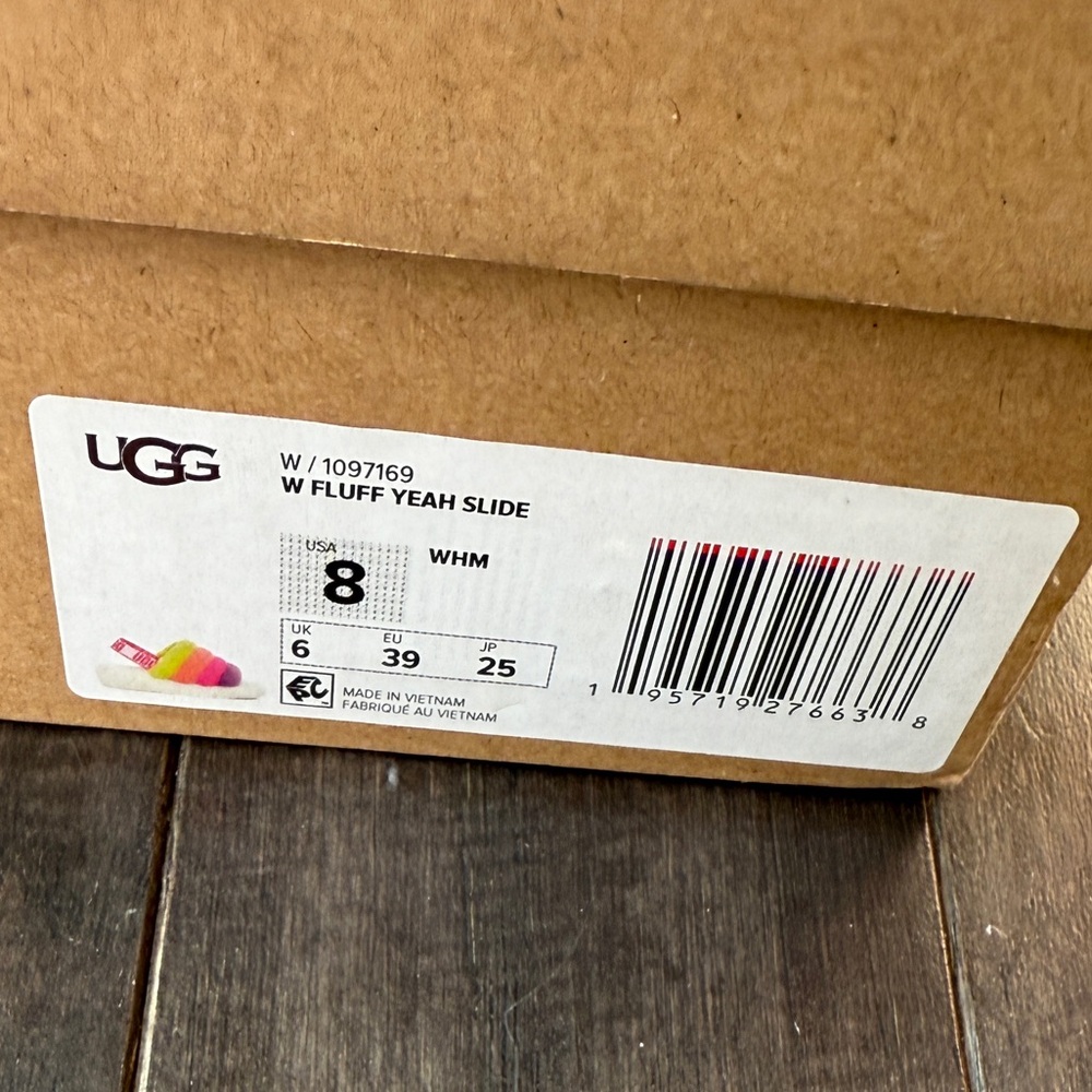 BNIB Women’s Ugg Fluff Yeah Slide on Slippers - Size 8 - Picture 5 of 5